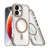 Dual-Color Clear Acrylic Hybrid TPU MagSafe Phone Case