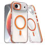 Dual-Color Clear Acrylic Hybrid TPU MagSafe Phone Case