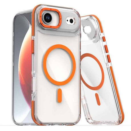Dual-Color Clear Acrylic Hybrid TPU MagSafe Phone Case