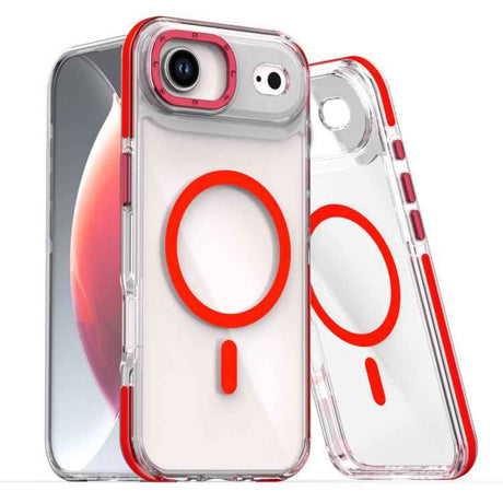 Dual-Color Clear Acrylic Hybrid TPU MagSafe Phone Case