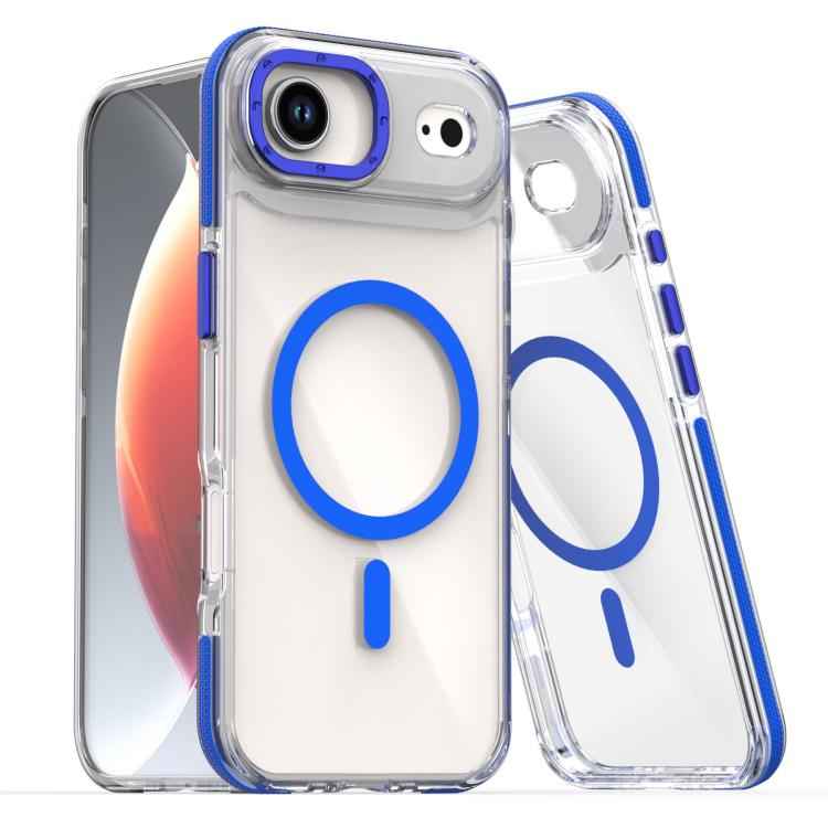 Dual-Color Clear Acrylic Hybrid TPU MagSafe Phone Case