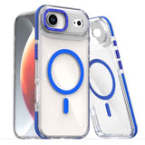 Dual-Color Clear Acrylic Hybrid TPU MagSafe Phone Case