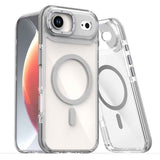 Dual-Color Clear Acrylic Hybrid TPU MagSafe Phone Case