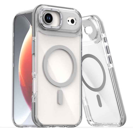 Dual-Color Clear Acrylic Hybrid TPU MagSafe Phone Case