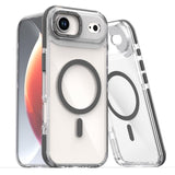 Dual-Color Clear Acrylic Hybrid TPU MagSafe Phone Case
