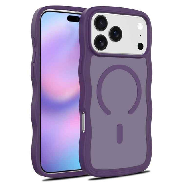 Skin Feel Wave Texture MagSafe Phone Case