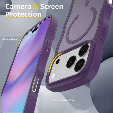 Skin Feel Wave Texture MagSafe Phone Case