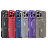 Carbon Fiber Texture MagSafe Phone Case with Holder