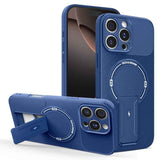 Carbon Fiber Texture MagSafe Phone Case with Holder
