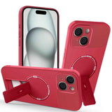 Carbon Fiber Texture MagSafe Phone Case with Holder