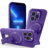 Carbon Fiber Texture MagSafe Phone Case with Holder