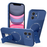 Carbon Fiber Texture MagSafe Phone Case with Holder