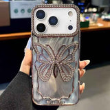 Butterfly Electroplating TPU Phone Case with Epoxy Cardboard