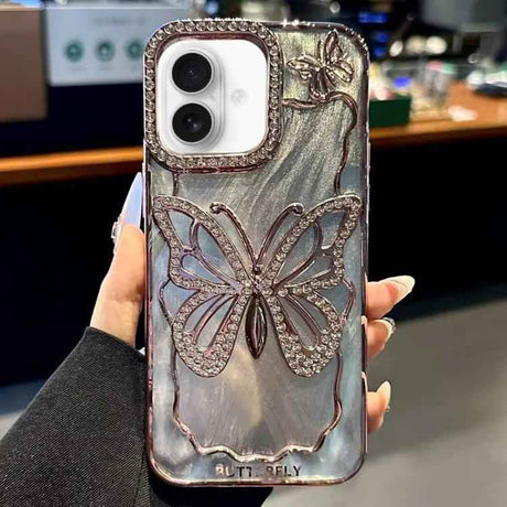 Butterfly Electroplating TPU Phone Case with Epoxy Cardboard