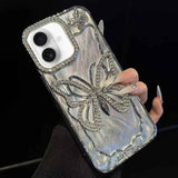 Butterfly Electroplating TPU Phone Case with Epoxy Cardboard