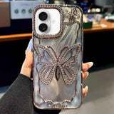 Butterfly Electroplating TPU Phone Case with Epoxy Cardboard