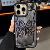 Butterfly Electroplating TPU Phone Case with Epoxy Cardboard