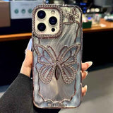 Butterfly Electroplating TPU Phone Case with Epoxy Cardboard