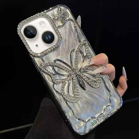 Butterfly Electroplating TPU Phone Case with Epoxy Cardboard