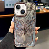Butterfly Electroplating TPU Phone Case with Epoxy Cardboard