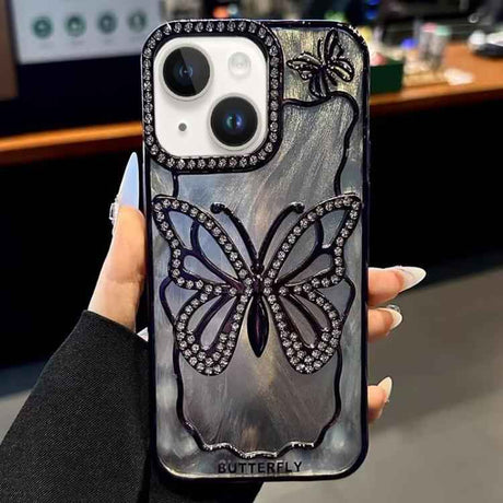 Butterfly Electroplating TPU Phone Case with Epoxy Cardboard