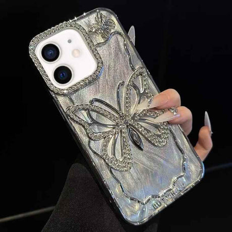 Butterfly Electroplating TPU Phone Case with Epoxy Cardboard
