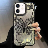 Butterfly Electroplating TPU Phone Case with Epoxy Cardboard