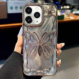 Butterfly Electroplating TPU Phone Case with Epoxy Cardboard