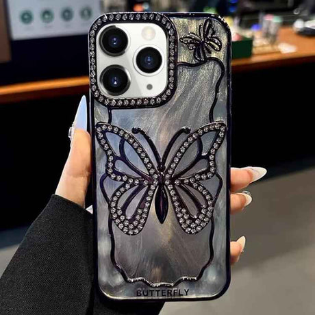 Butterfly Electroplating TPU Phone Case with Epoxy Cardboard