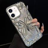Butterfly Electroplating TPU Phone Case with Epoxy Cardboard