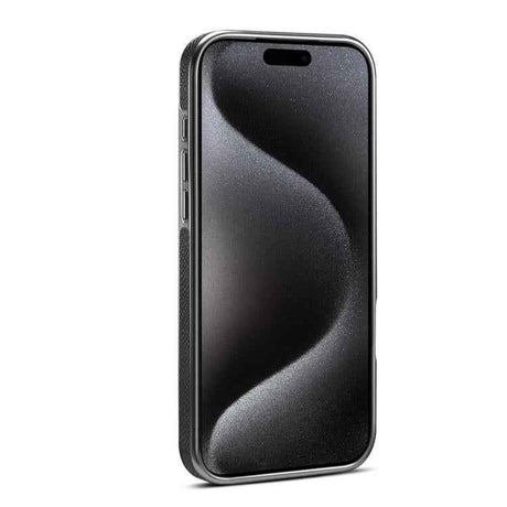 Denior A23 Magnetic Holder Electroplating Genuine Leather Phone Case