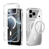 ABEEL MagSafe Magnetic Color Ring Anti-scratch Transparent Phone Case