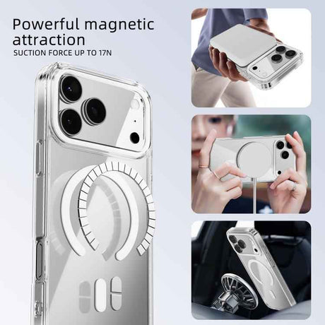 ABEEL MagSafe Magnetic Color Ring Anti-scratch Transparent Phone Case