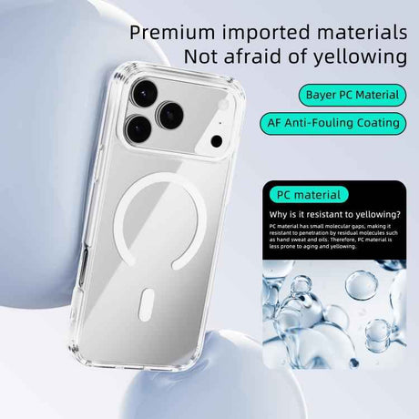 ABEEL MagSafe Magnetic Color Ring Anti-scratch Transparent Phone Case