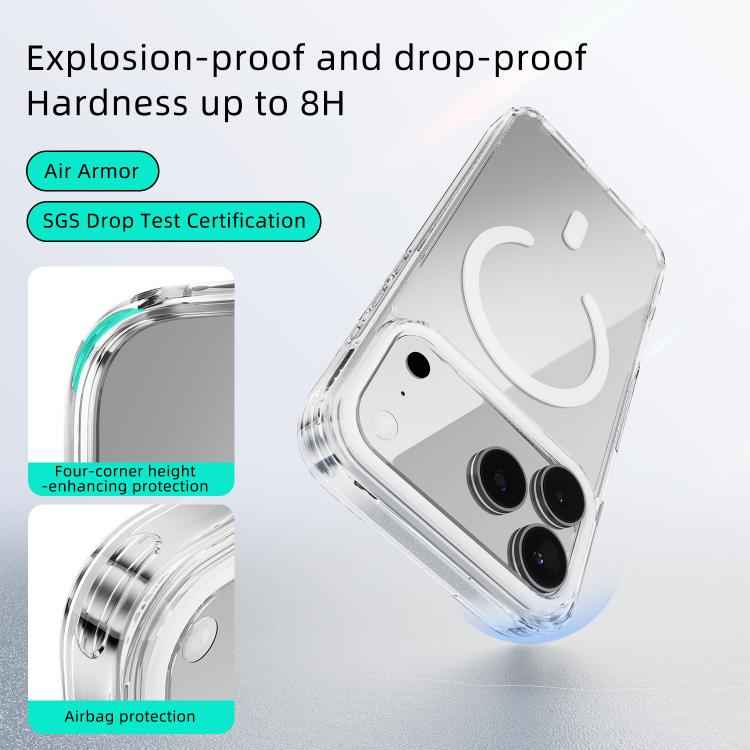 ABEEL MagSafe Magnetic Color Ring Anti-scratch Transparent Phone Case
