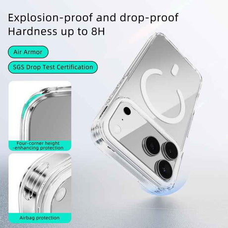 ABEEL MagSafe Magnetic Color Ring Anti-scratch Transparent Phone Case