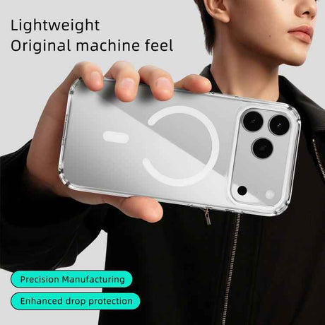 ABEEL MagSafe Magnetic Color Ring Anti-scratch Transparent Phone Case