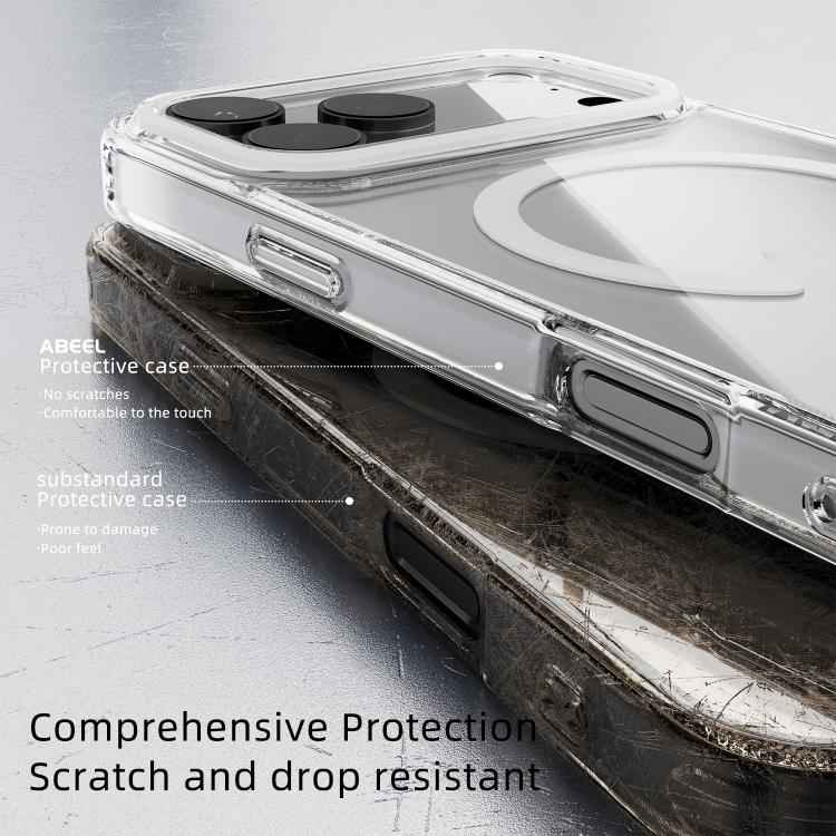 ABEEL MagSafe Magnetic Color Ring Anti-scratch Transparent Phone Case