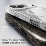 ABEEL MagSafe Magnetic Color Ring Anti-scratch Transparent Phone Case