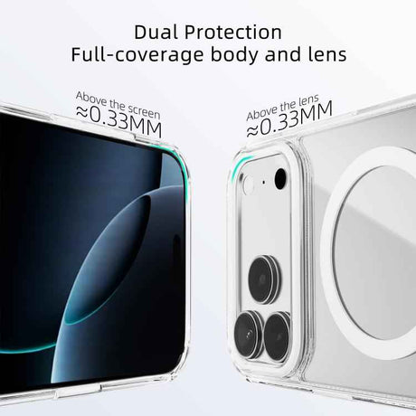 ABEEL MagSafe Magnetic Color Ring Anti-scratch Transparent Phone Case