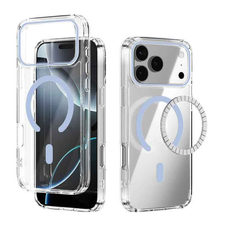 ABEEL MagSafe Magnetic Color Ring Anti-scratch Transparent Phone Case