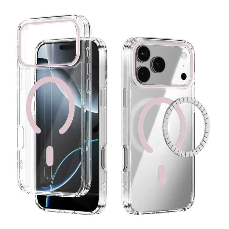 ABEEL MagSafe Magnetic Color Ring Anti-scratch Transparent Phone Case