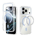 ABEEL MagSafe Magnetic Color Ring Anti-scratch Transparent Phone Case