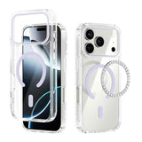 ABEEL MagSafe Magnetic Color Ring Anti-scratch Transparent Phone Case