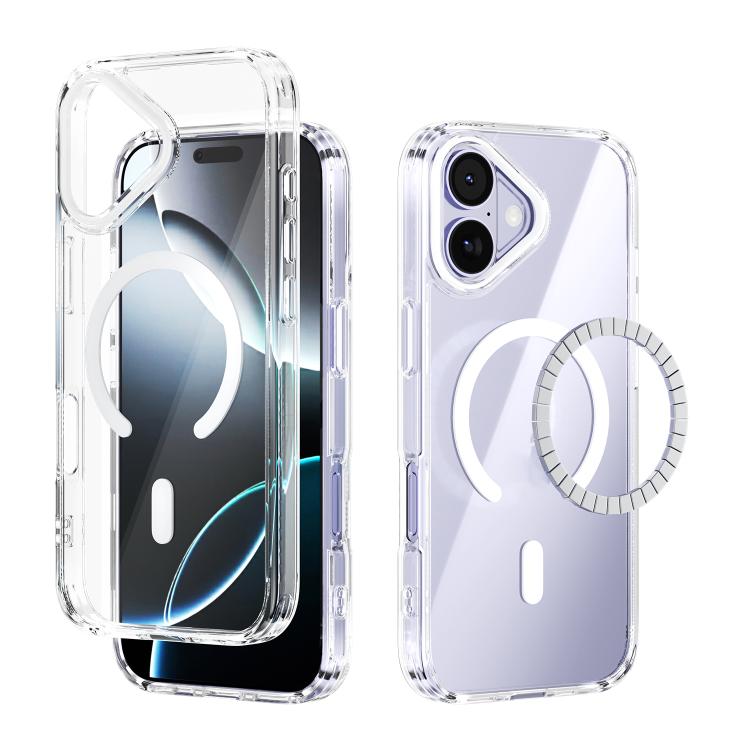 ABEEL MagSafe Magnetic Color Ring Anti-scratch Transparent Phone Case