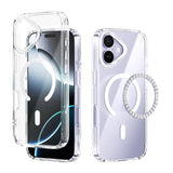 ABEEL MagSafe Magnetic Color Ring Anti-scratch Transparent Phone Case