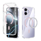 ABEEL MagSafe Magnetic Color Ring Anti-scratch Transparent Phone Case