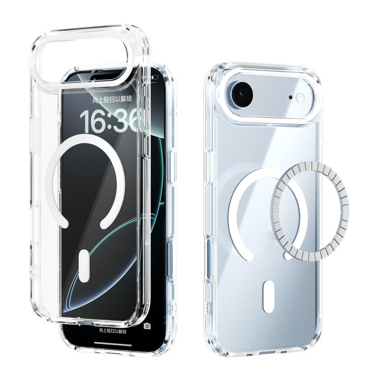 ABEEL MagSafe Magnetic Color Ring Anti-scratch Transparent Phone Case