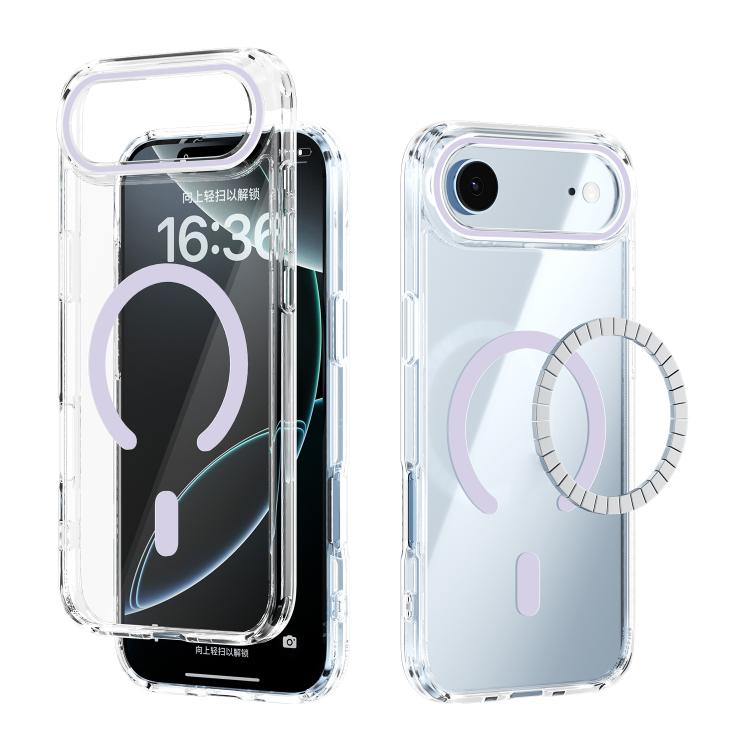 ABEEL MagSafe Magnetic Color Ring Anti-scratch Transparent Phone Case