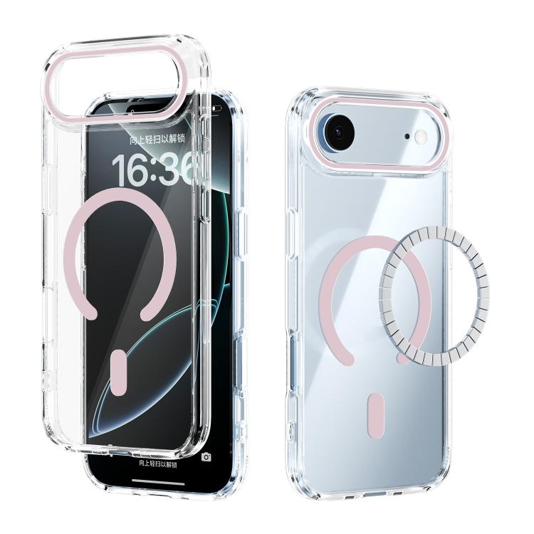 ABEEL MagSafe Magnetic Color Ring Anti-scratch Transparent Phone Case